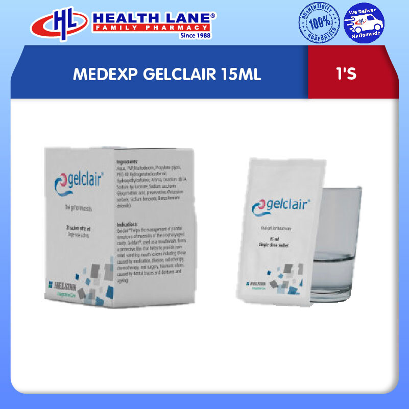 MEDEXP GELCLAIR 15ML (1'S)